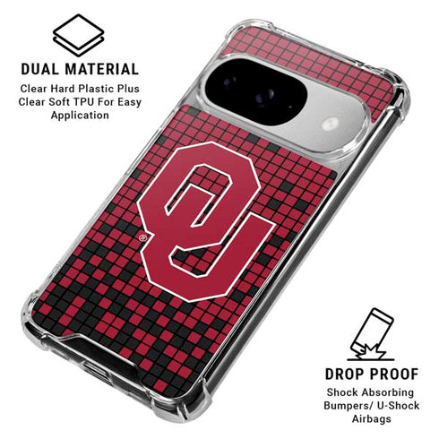 University of Oklahoma Sooners Red Digi Google Pixel 10 Clear Case